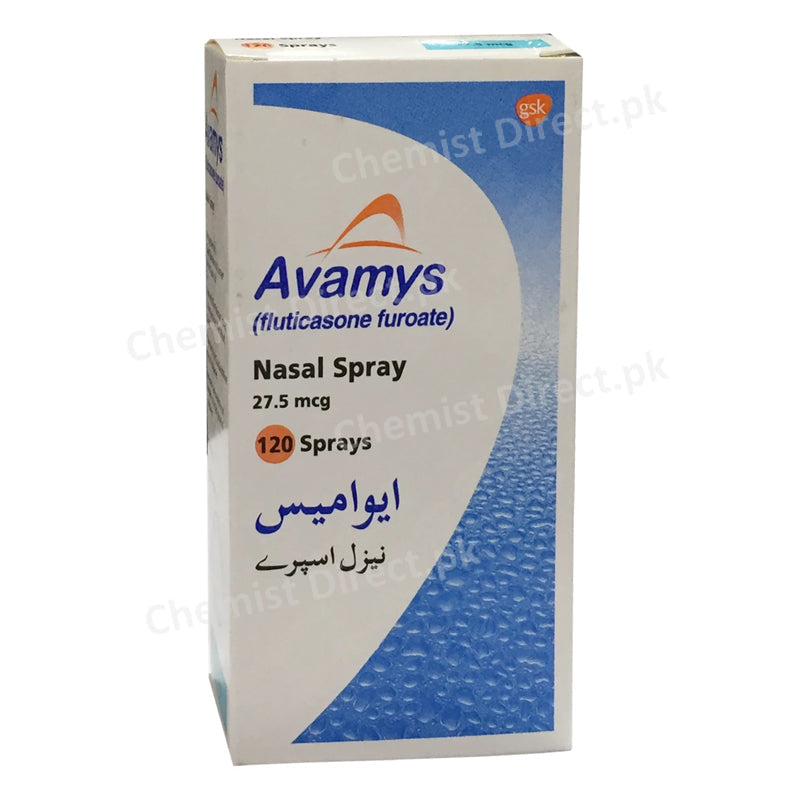 Avamys Nasal Spray 27.5mcg GLAXOSMITHKLINE Corticosteroid Fluticasone Furoate