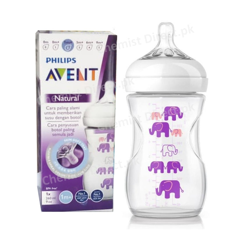 Avent Natural- Feeding Bottle 1M+ 260Ml/9Oz Baby Care