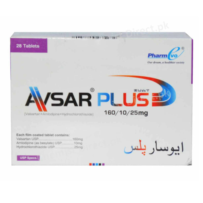 Avsar Plus 160 10 25mg Tab Tablet Anti Hypertensive-Valsartan160mg-Amlodipine 5mg Hydrochlorothiazide 12.5mg.jpg