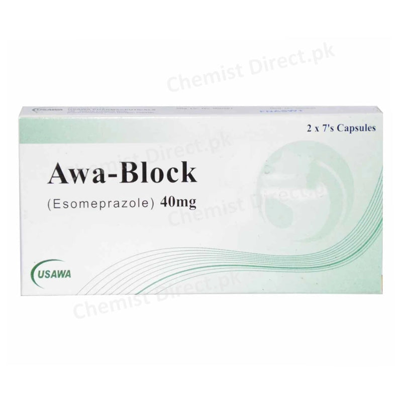 Awa Block 40mg Cap Capsules Usawa Pharma Esomeprazole