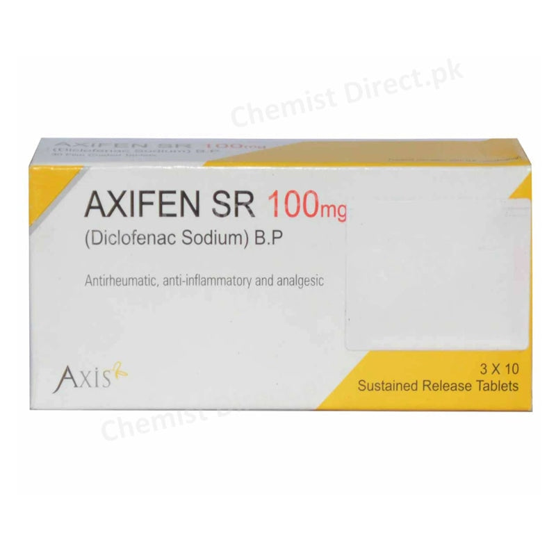 Axifen SR100mg Tab Tablet Axis Pharma Diclofenac Sodium