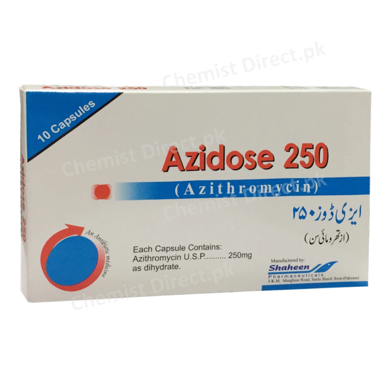 Azidose 250mg Capsuels Azithromycin