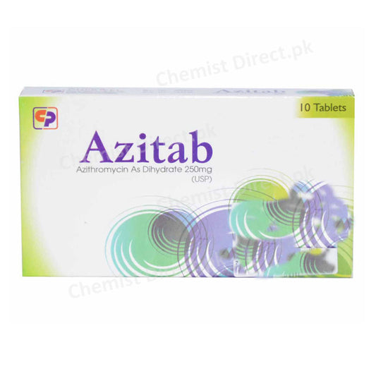 Azitab 250mg Tab Tablet CherwelPharmaceuticals PvtLtd Azithromycin As Dihydrate