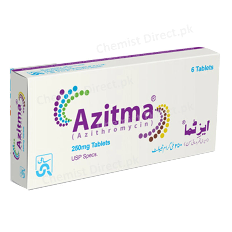 Azitma 250mg Tab Tablet Sami Pharmaceuticals MacrolideAnti Bacterial Azithromycin.jpg