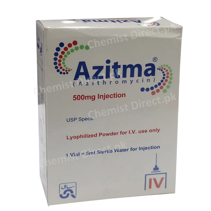 Azitma 500mg Injection Sami Pharmaceuticals_Pvt_Ltd Macrolide Anti bacterial Azithromycin