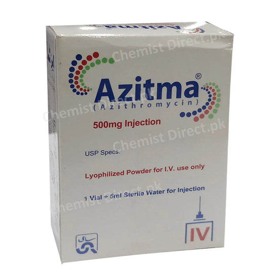 Azitma 500mg Injection Sami Pharmaceuticals_Pvt_Ltd Macrolide Anti bacterial Azithromycin