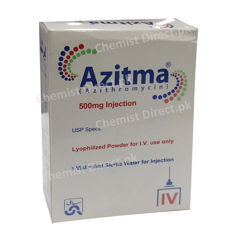 Azitma 500mg Injection Sami Pharmaceuticals_Pvt_Ltd Macrolide Anti bacterial Azithromycin