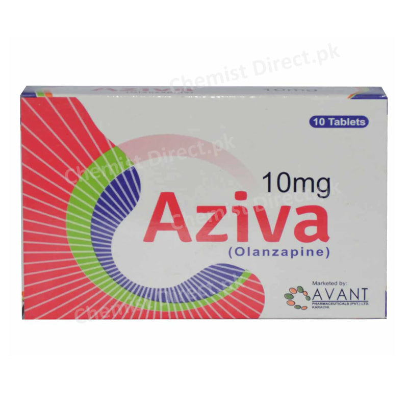 Aziva 10mg Tab Tablet Avant Pharma Psychosis Olanzapine