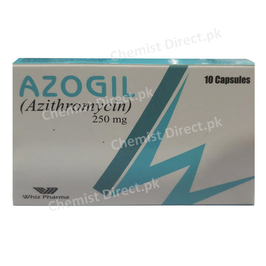 Azogil 250mg capsule Whiz Pharma Azithromycin