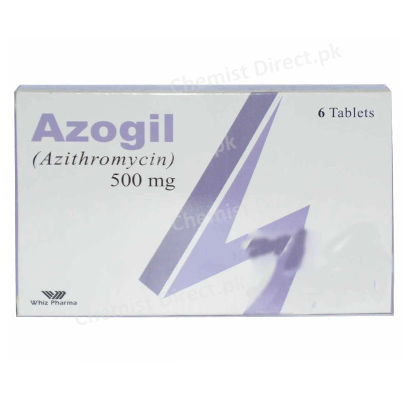 Azogil 500mg Tablet Whiz Pharma Azithromycin