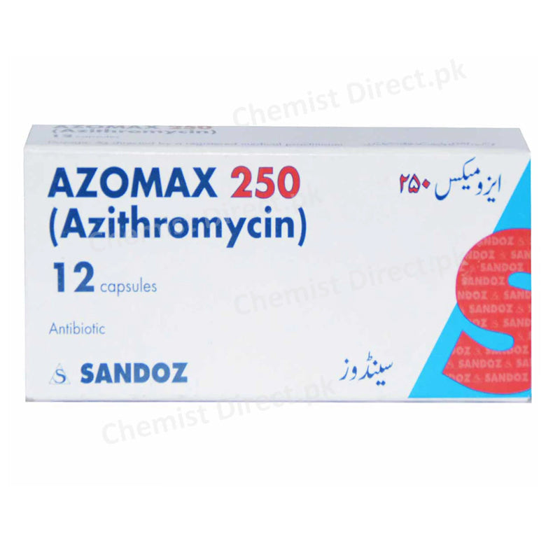 Azomax Capsule 250mg NOVARTIS PHARMA PAKISTAN LTD Macrolide Anti-Bacterial Azithromycin