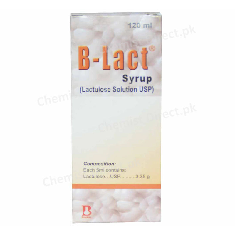 B-Lact Syrup 3.35g/5ml 120ml BROOKES PHARMACEUTICAL LABS (PAKISTAN) LTD Constipation Treatment Lactulose Solution