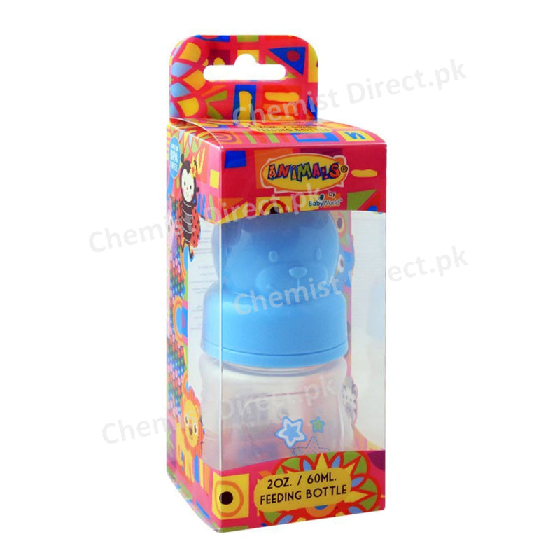 Baby World 0+Months Glass Feeding Bottle 2Oz/60Ml Care
