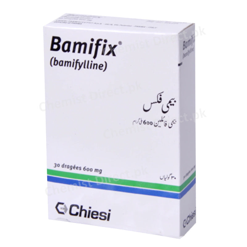 Bamifix Tablet 600mg Chiesi Pharmaceuticals (Pvt) Ltd Xanthine Bamifylline
