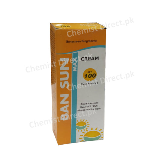 Ban Sun Max Spf 100 Cream Medicine