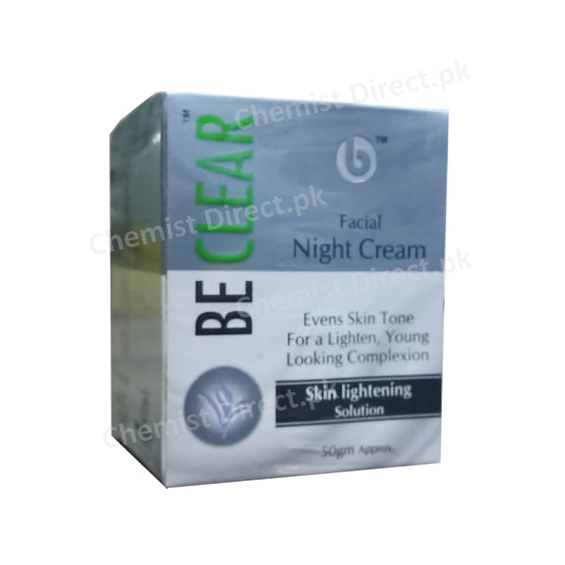 be clear facial night cream 50gm Becket pharma.jpg