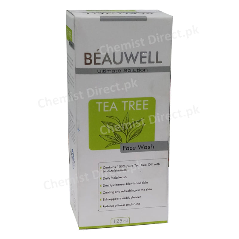 Beauwell Tea Tree Face Wash 125ml Face Wash.jpg