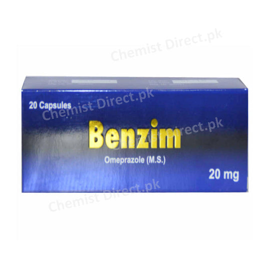 Benzim Capsule 20mg Wilshire Laboratories (Pvt) Ltd Anti Ulcerant Omeprazole