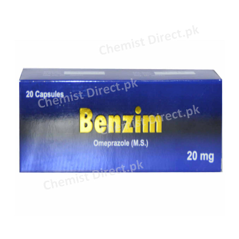 Benzim Capsule 20mg Wilshire Laboratories (Pvt) Ltd Anti Ulcerant Omeprazole