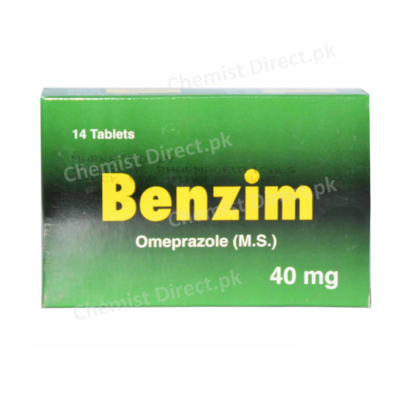 Benzim Tablet 40mg Wilshire Laboratories (Pvt) Ltd Anti Ulcerant Omeprazole