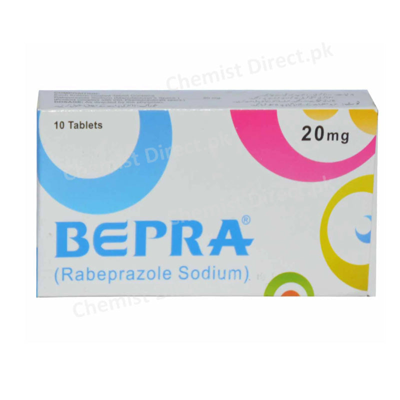 Bepra Tablet 20mg CCL Pharmaceuticals Anti-Ulcerant Rabeprazole