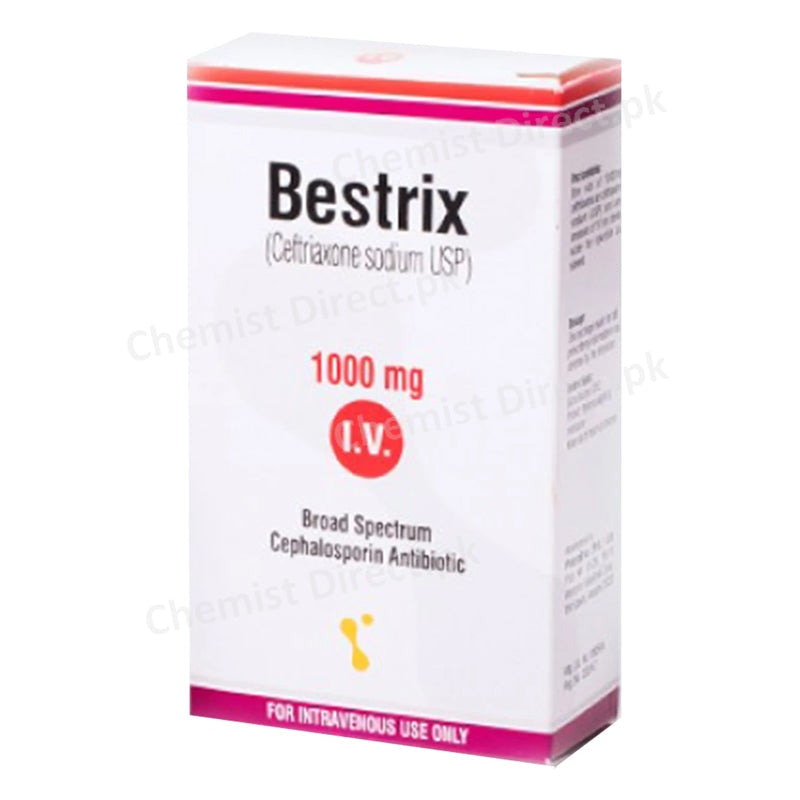 Bestrix 1G Injection IV Inj Asian Continental CEPHALOSPORINANTIBIOTIC Ceftriaxone jpg