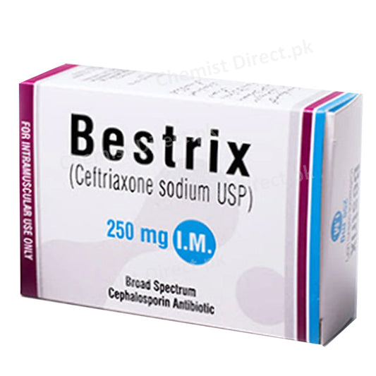 Bestrix Inj IM 250mg Injection Asian Continental CEPHALOSPORINANTIBIOTIC Ceftriaxone jpg