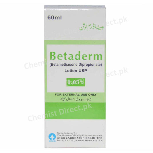 Betaderm Lotion 60ml ATCOLABORATORIES PVT LTD Corticosteroids Betamethasone Valerate jpg