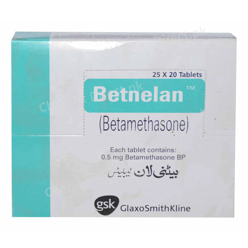 Betnelan Tab Tablet Glaxosmithkline PakistanLimited-CORTICOSTEROID-Betamethasone Sodium Phosphate.jpg
