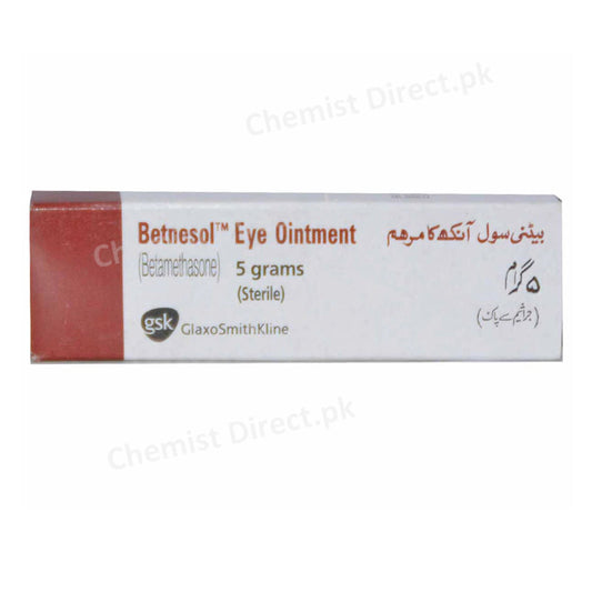 Betnesol Eye Ointment 5g-Glaxosmithkline Pakistan Limited-CORTICOSTEROID-Betamethasone Sodium Phosphate.jpg