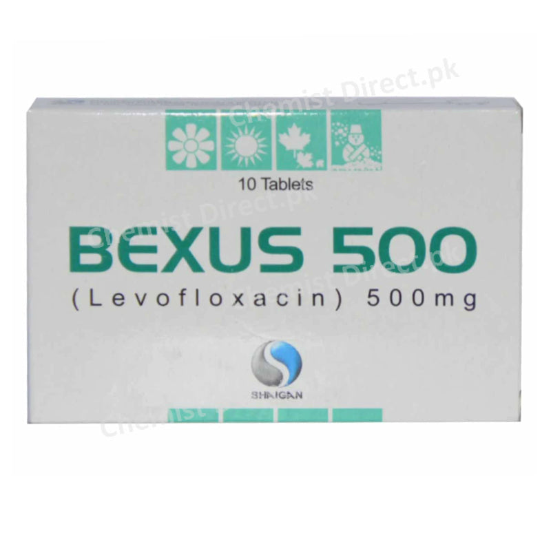 Bexus 500mg Tab Tablet Shaigan Pharmaceuticals-QUINOLONESANTI-BACTERIAL-LEVOFLOXACIN.jpg