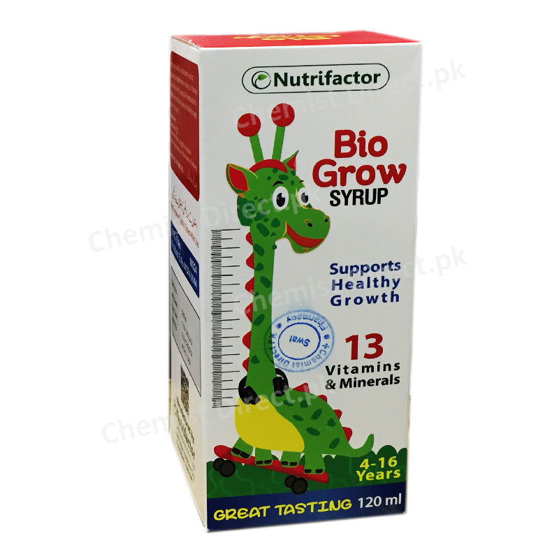 Bio Grow Syrup 120ml Vitamins & Minerals Nutrifactor