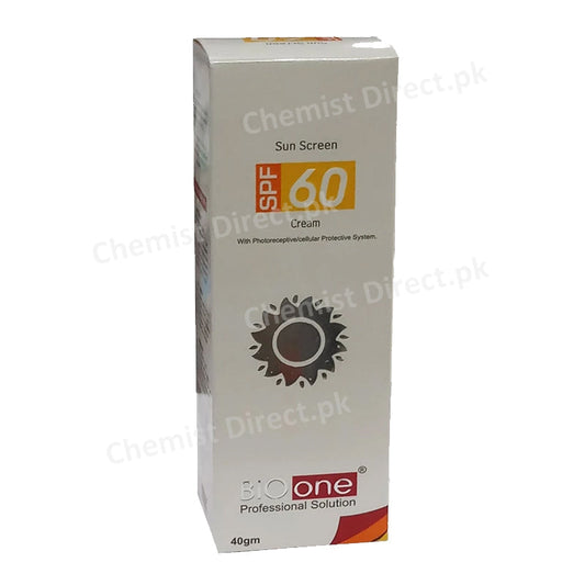 BioOne Cream SPF 60 40G Professional Solution Sun Screen