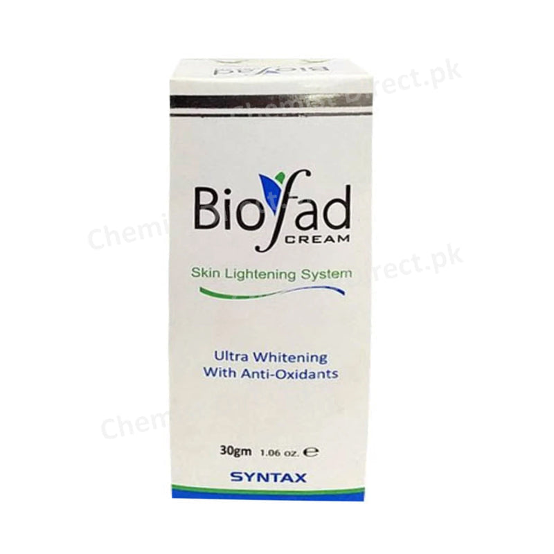 Biofad 30gm Cream Montis Pharma Skin Lightening System