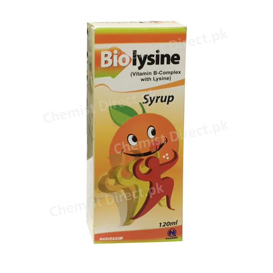 Biolysine Syrup 120ml Nabiqasim Industries Vitamins Supplement
