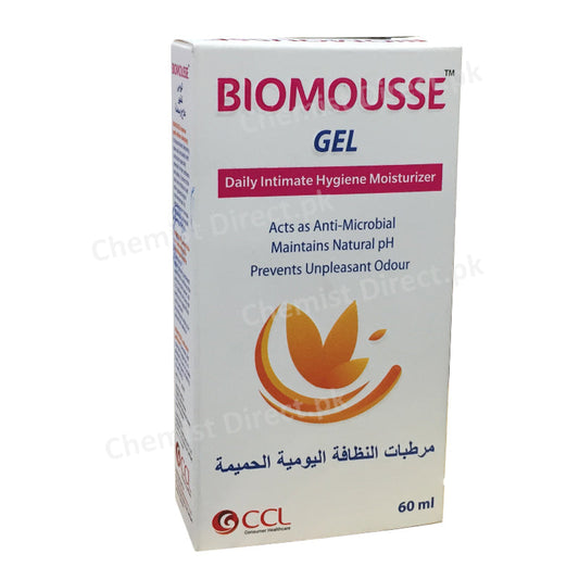Biomousse Gel 60ml CCL Pharmaceutical Lactic Acid, Tea Tree Oil, Aloe vera Pro, Vitamins