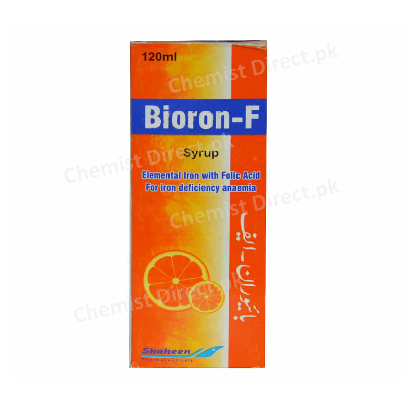 Bioron-F syrup 120ml Shaheen Pharma Iron Folic Acid