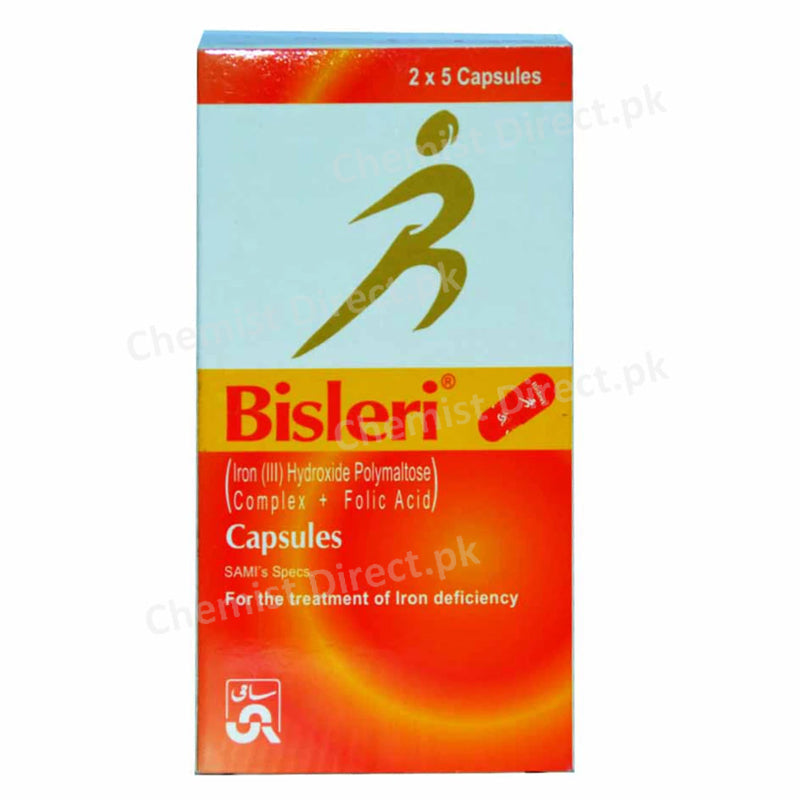 Bisleri Cap Capsules SAM IPHARMACEUTICALS-Anti-Anemic-folicacidIron III Hydroxide Polymaltose Complex jpg