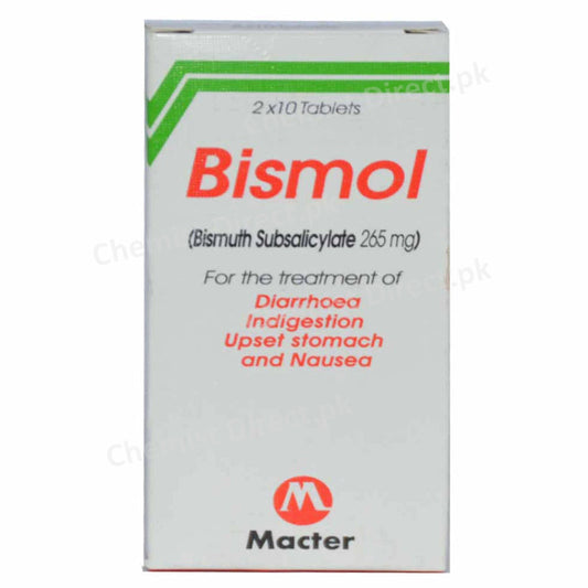 Bismol Tab 625mg Tablet MACTERINTERNATIONAL_PVT LTD Antacid Bismuth Sub Salicylate jpg