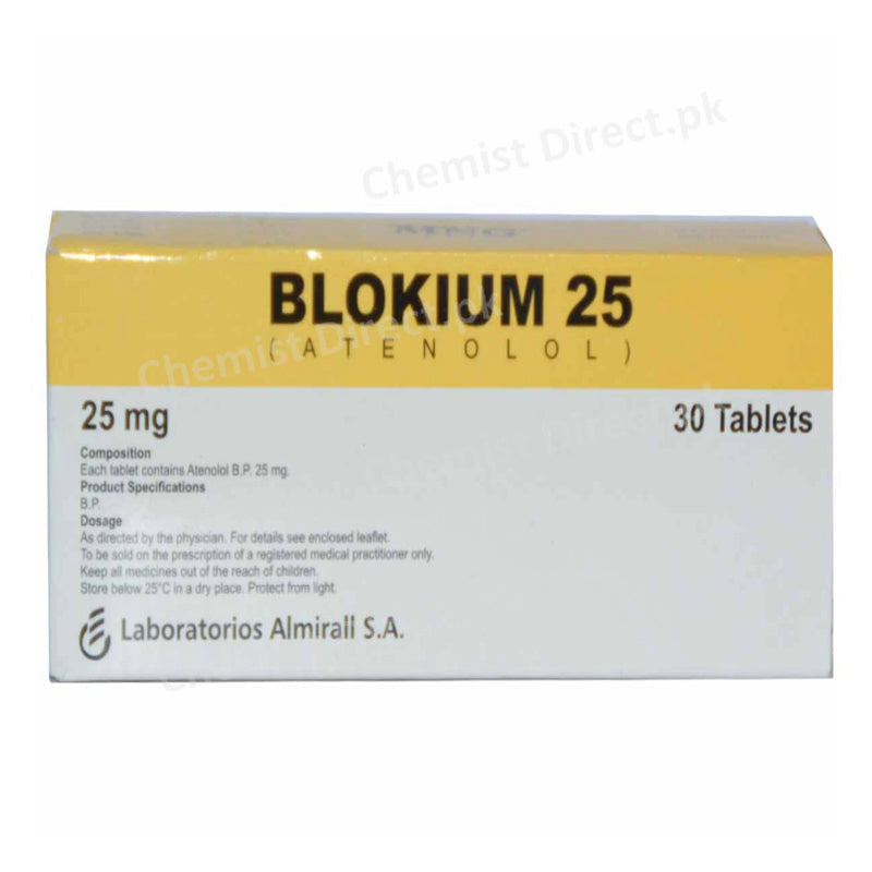 Blokium 25mg Tab Tablet HIGHNOONLABORATORIESLTD Anti Hypertensive ATENOLOL.jpg