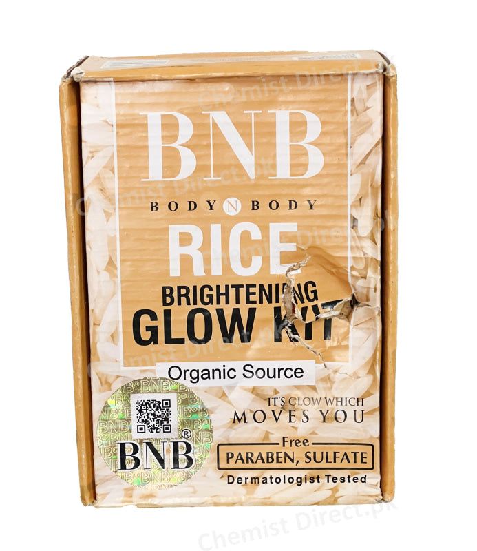 Bnb Rice Brightening Kit 3 In 1 Face Wash Scrub Masks