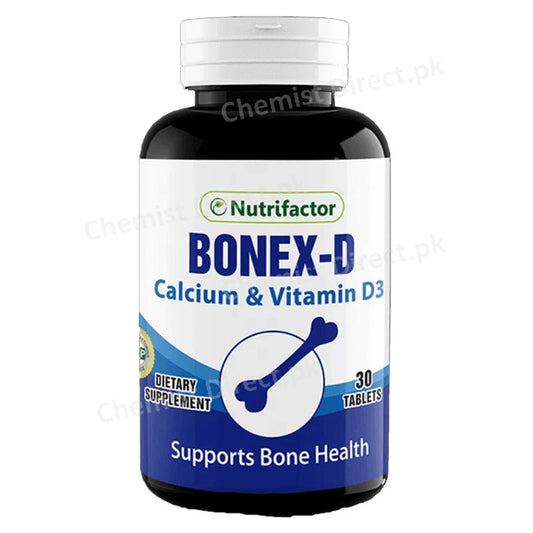 Bonex D Tablet Tab Nutrifactor_s Bonex Dprovides Calcium_Vitamin D3 inoneconvenientformulathatsupportshealthy bonesandteeth