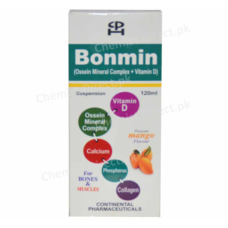 Bonmin 120ml syp Suspention Continental Pharmaceuticals-CalciumSupplements Ossein Mineral Complex_VitaminD