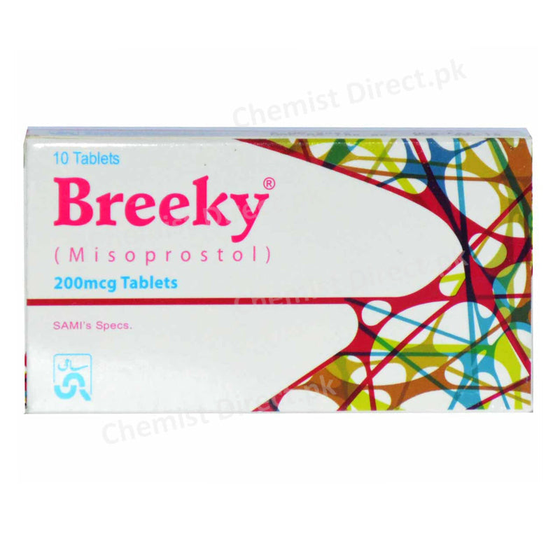 Breeky 200mcg Tab Tablet Sami Pharmaceuticals_Pvt_Ltd Abortifacient Misoprostol.