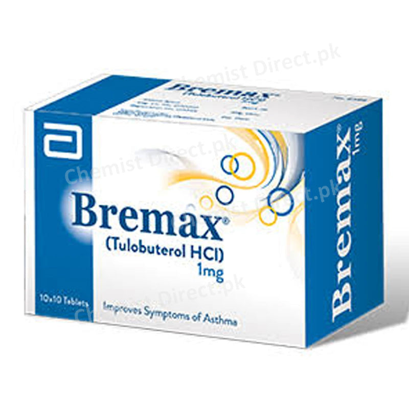 Bremax 1mg Tab Tablet ABBOTTLABORATORIES_PAKISTAN_LTD B2STIMULANT Tulobuterol