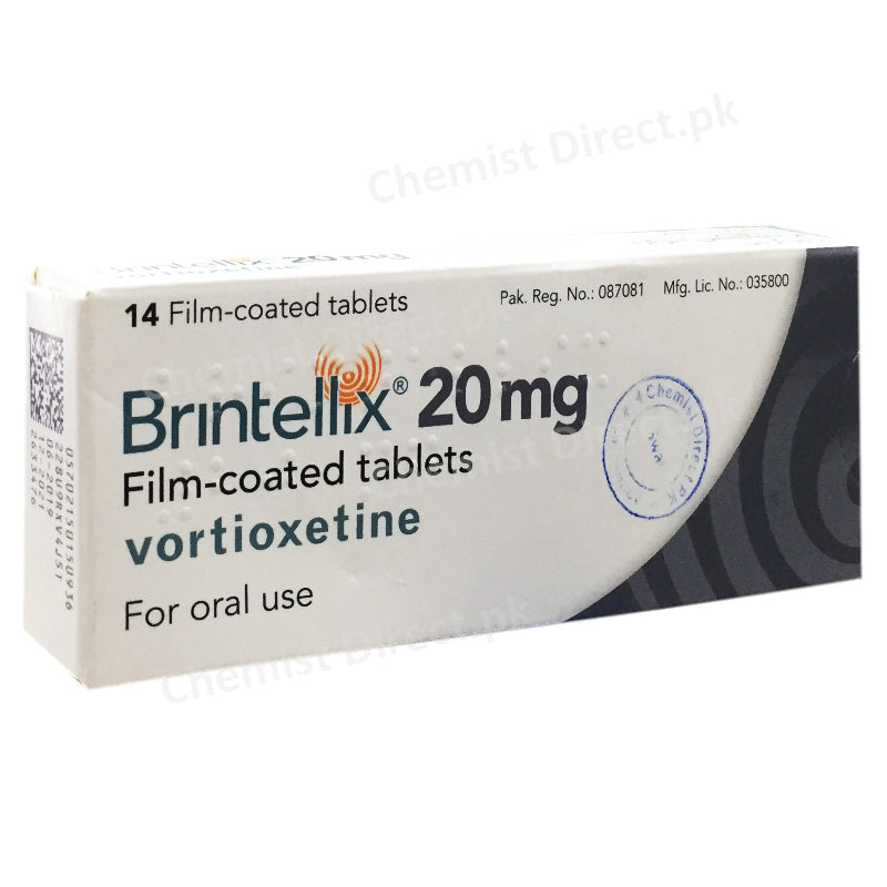 Brintellix 20mg Tablet LUNDBECK PAKISTAN PVT LTD Anti Depressant Vortioxetine