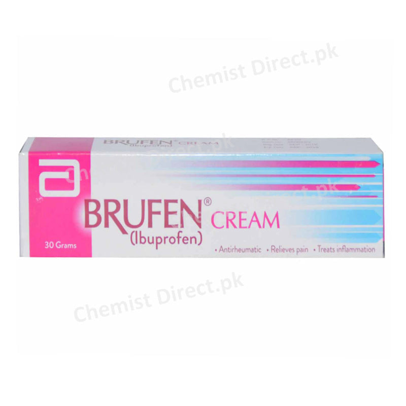 BRUFEN Cream 30gm ABBOTT LABORATORIES NSAID Ibuprofen 10gm