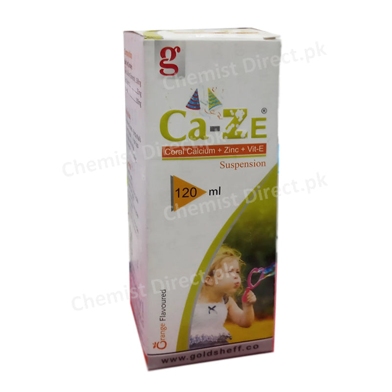 Ca-Ze-Syrup 120ml GoldSheff Coral Calcium Zinc Vitamin-E