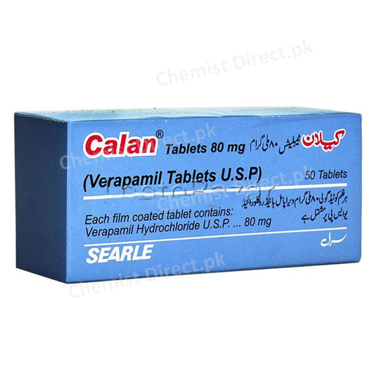 Calan 80mg Tablet SEARLE PAKISTAN Anti Hypertensive Verapamil