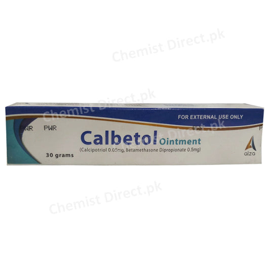 Calbetol Ointment 30gm Ointment Alza Pharma Calcipotriol Btametasone Dipropionate
